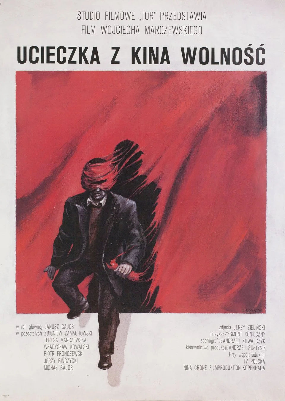 Polski plakat filmu 'Ucieczka Z Kina Wolność'