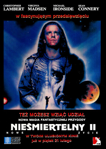 Polski plakat filmu 'Nieśmiertelny II: Nowe Życie'
