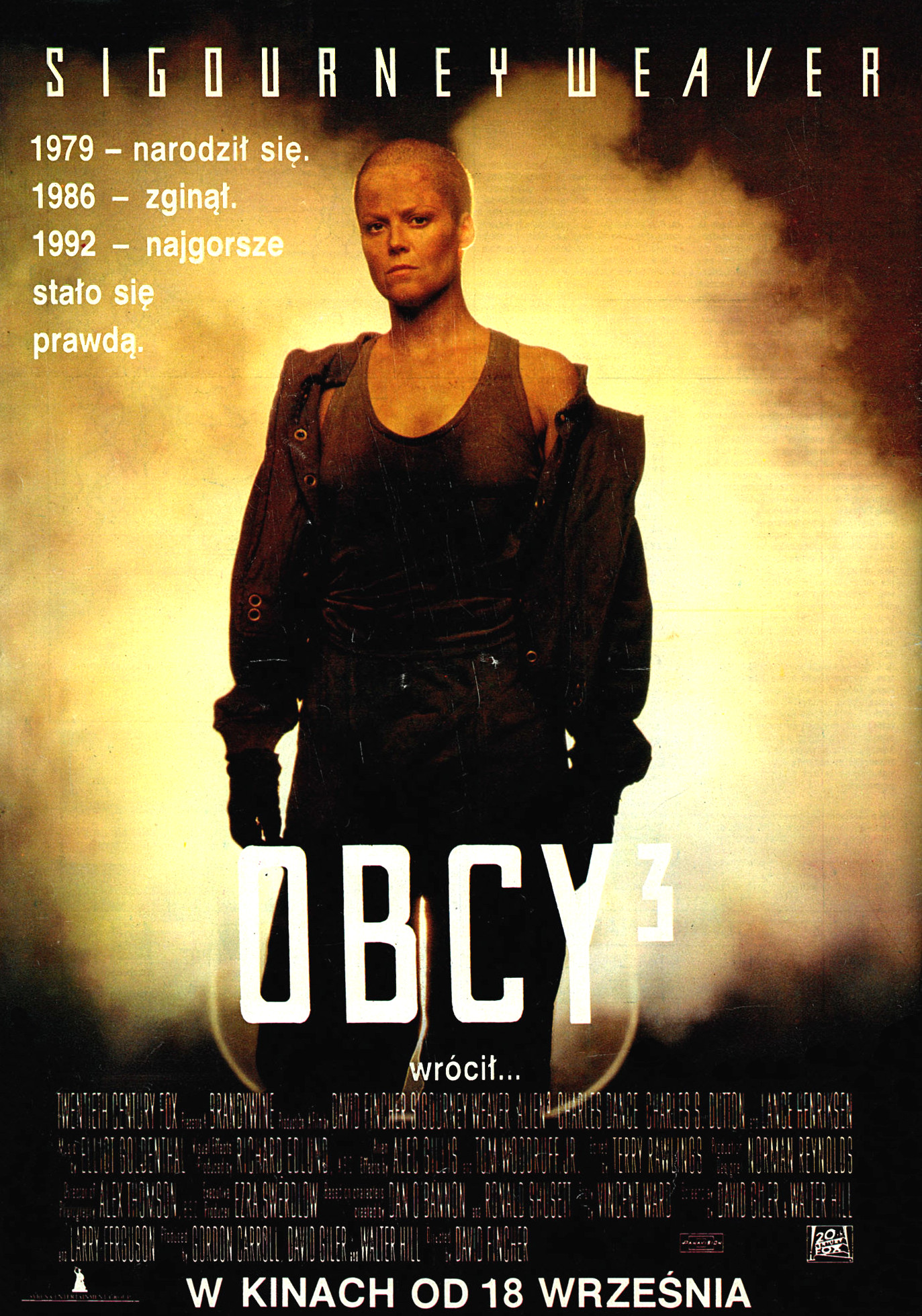 Polski plakat filmu 'Obcy 3'