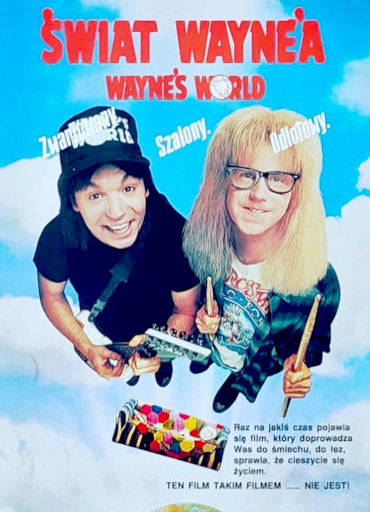 Przód ulotki filmu 'Świat Wayne’a'