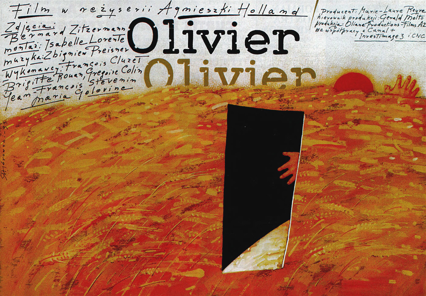 Polski plakat filmu 'Olivier, Olivier'