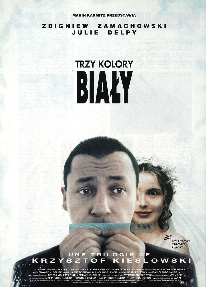Polski plakat filmu 'Trzy Kolory: Biały'