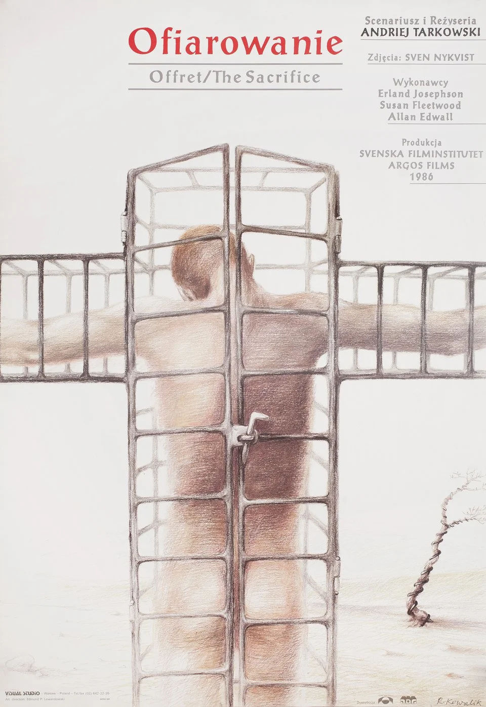 Polski plakat filmu 'Ofiarowanie'