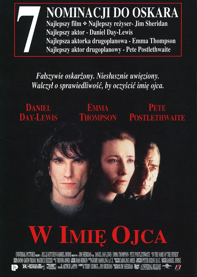 Polski plakat filmu 'W Imię Ojca'