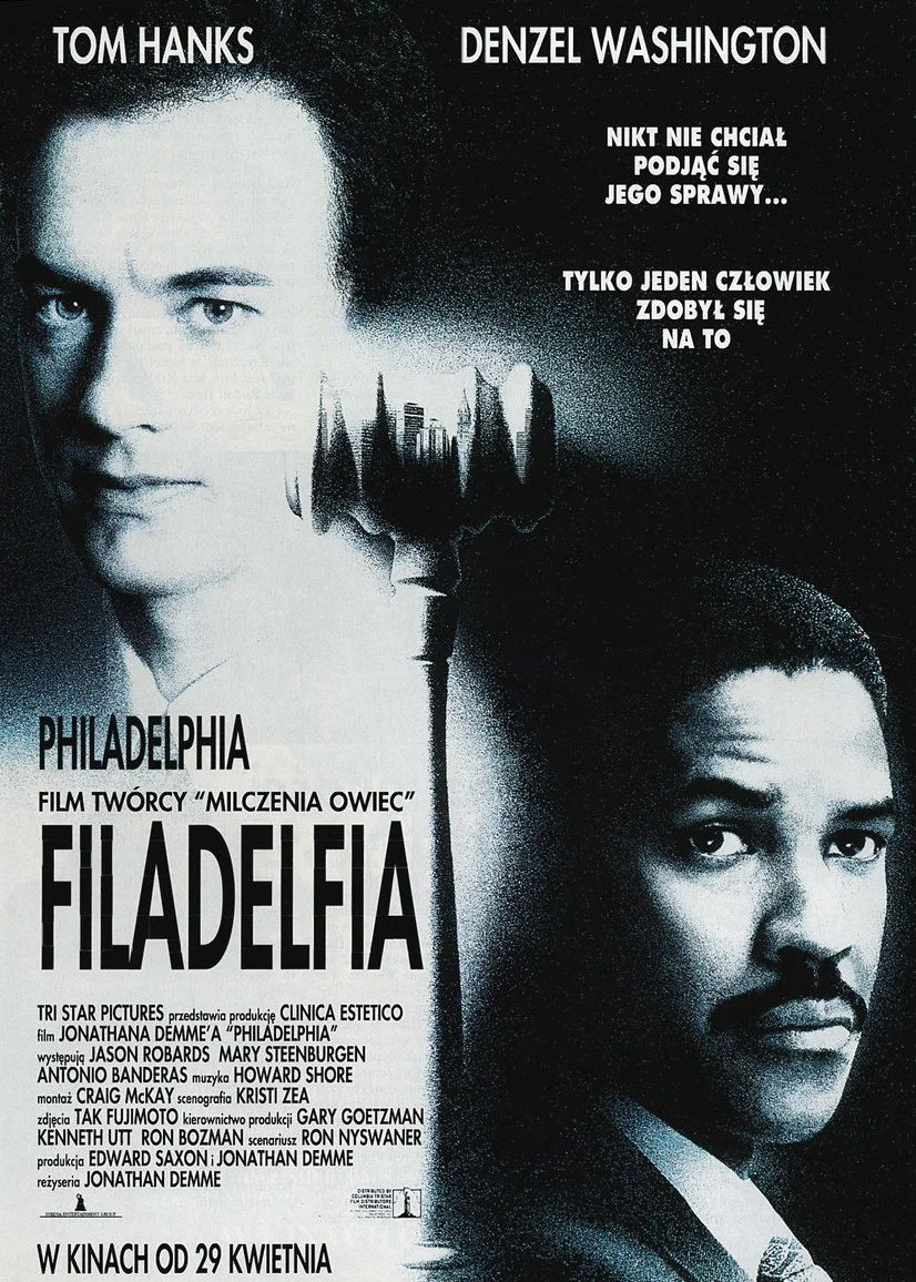 Polski plakat filmu 'Filadelfia'