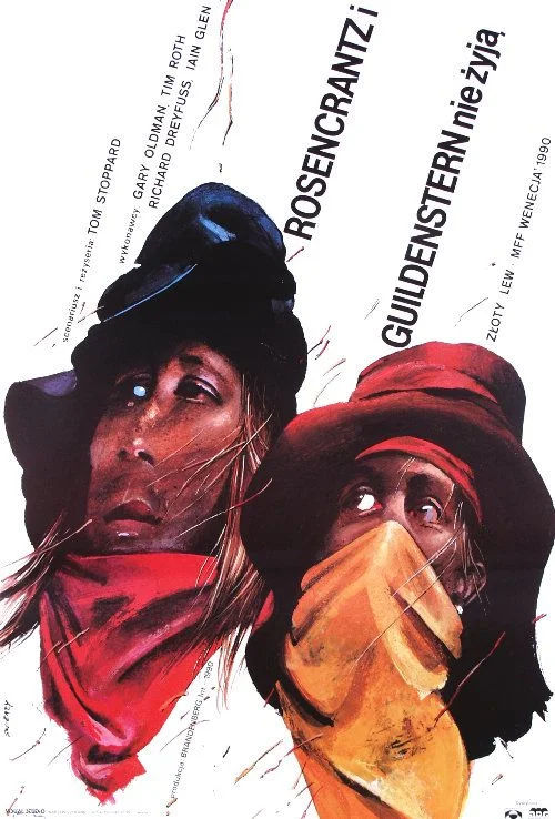 Polski plakat filmu 'Rosencrantz i Guildenstern Nie Żyją'