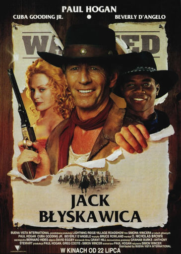 Polski plakat filmu 'Jack Błyskawica'