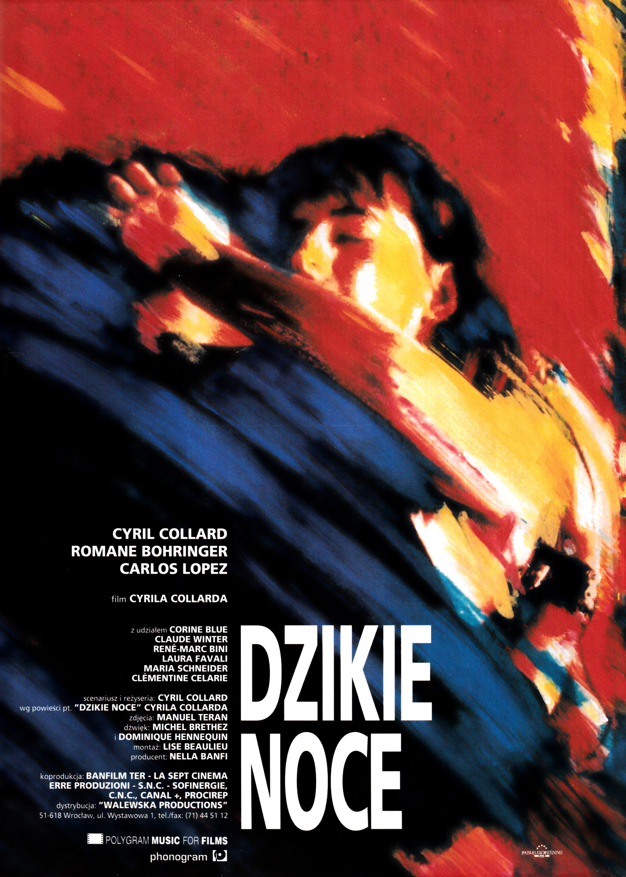 Polski plakat filmu 'Dzikie Noce'