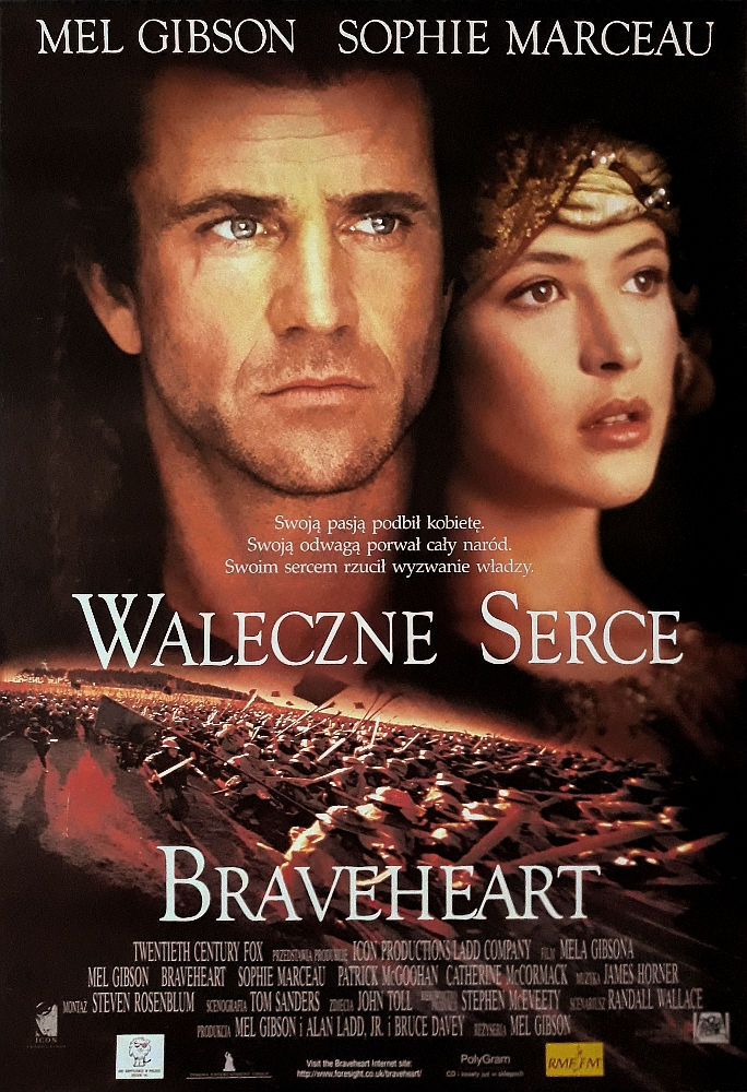 Polski plakat filmu 'Braveheart - Waleczne Serce'