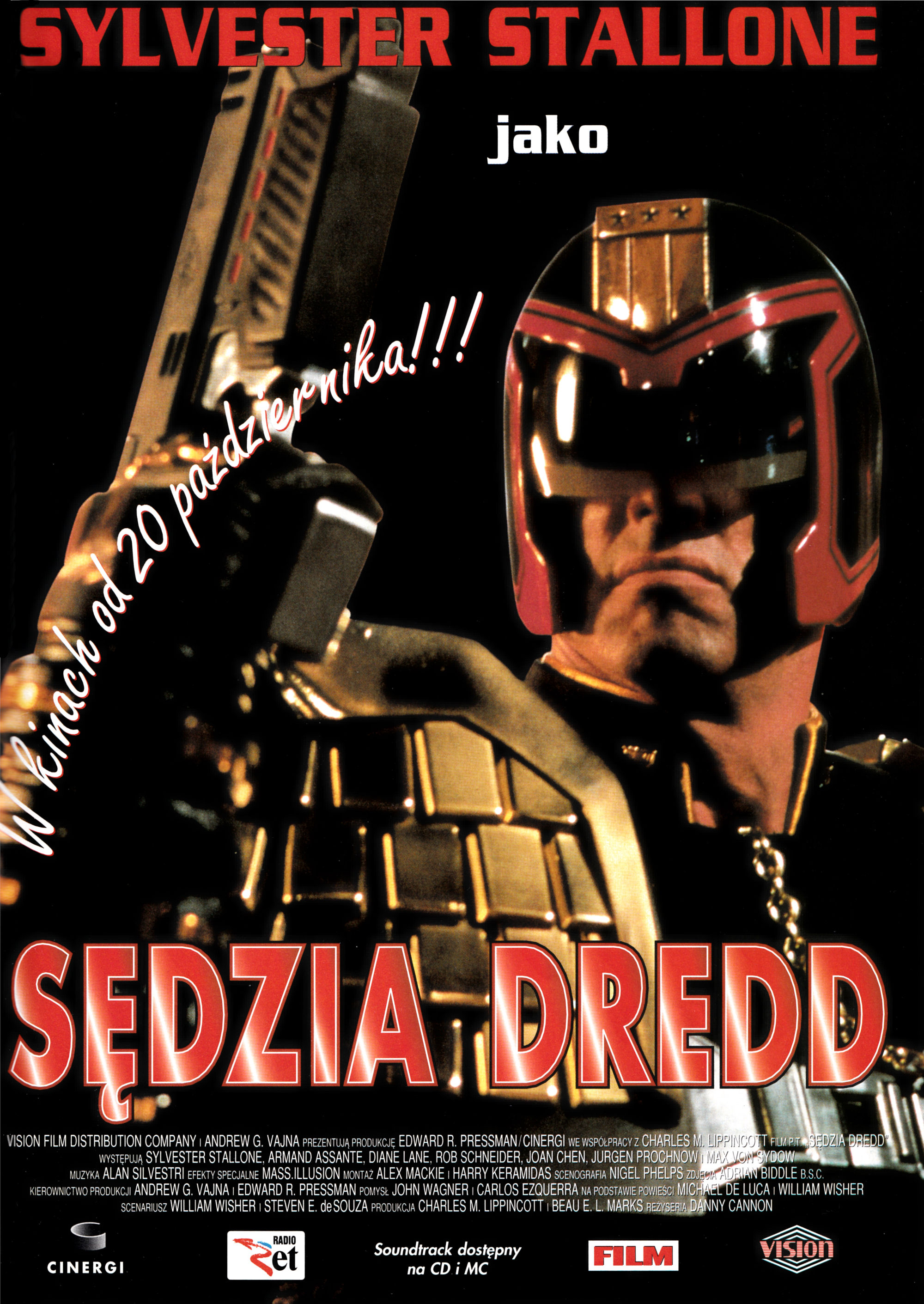 Polski plakat filmu 'Sędzia Dredd'
