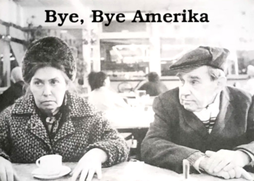 Przód ulotki filmu 'Bye, Bye Amerika'