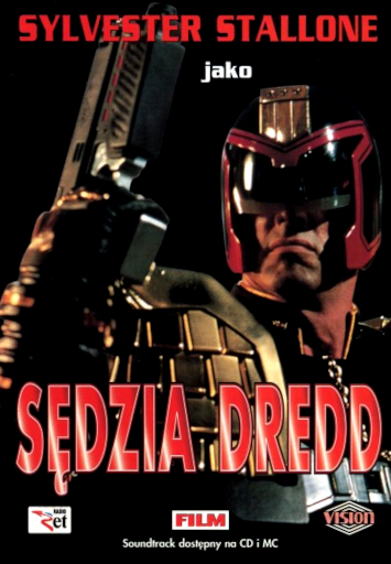 Przód ulotki filmu 'Sędzia Dredd'