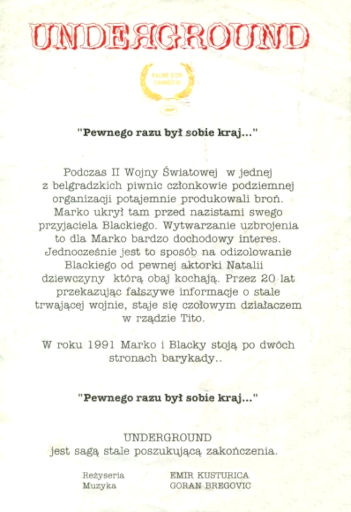 Ulotka filmu ''
