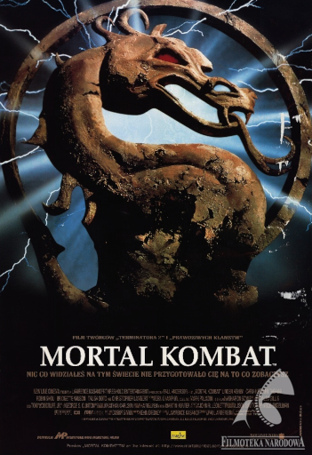 Przód ulotki filmu 'Mortal Kombat'