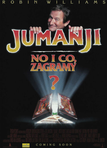 Przód ulotki filmu 'Jumanji'