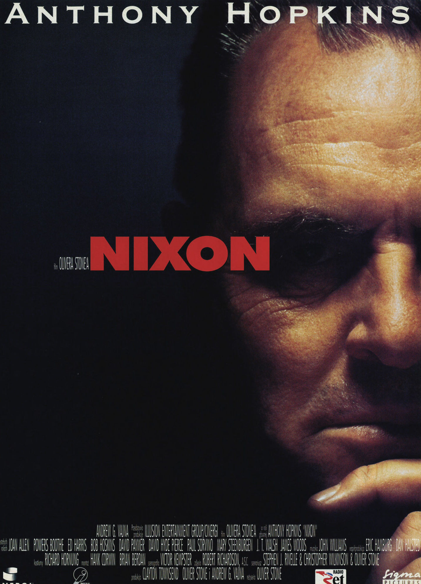 Polski plakat filmu 'Nixon'