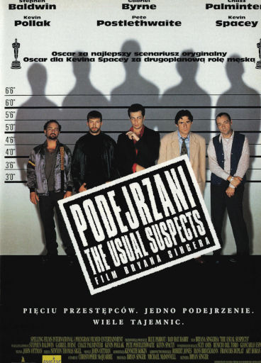 Przód ulotki filmu 'Podejrzani'