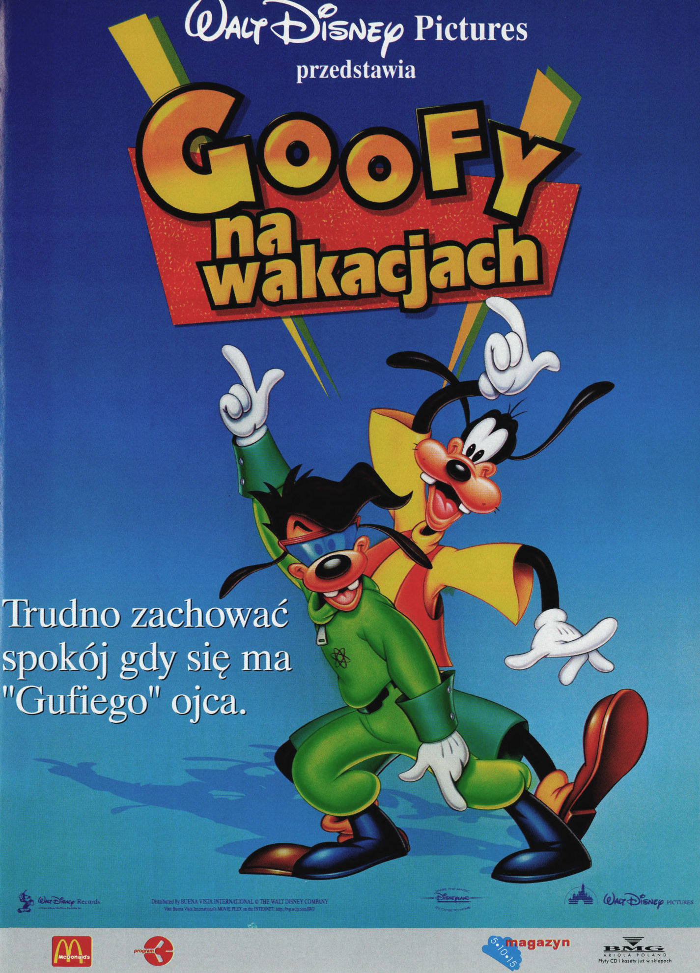 Polski plakat filmu 'Goofy Na Wakacjach'