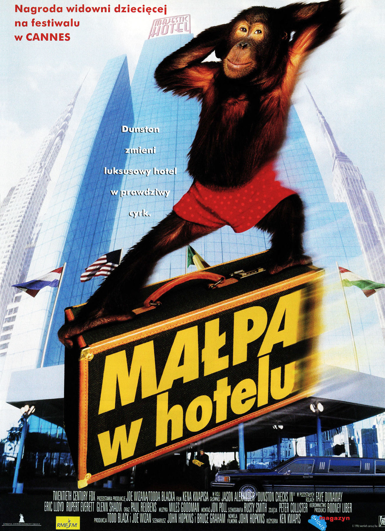 Polski plakat filmu 'Małpa W Hotelu'