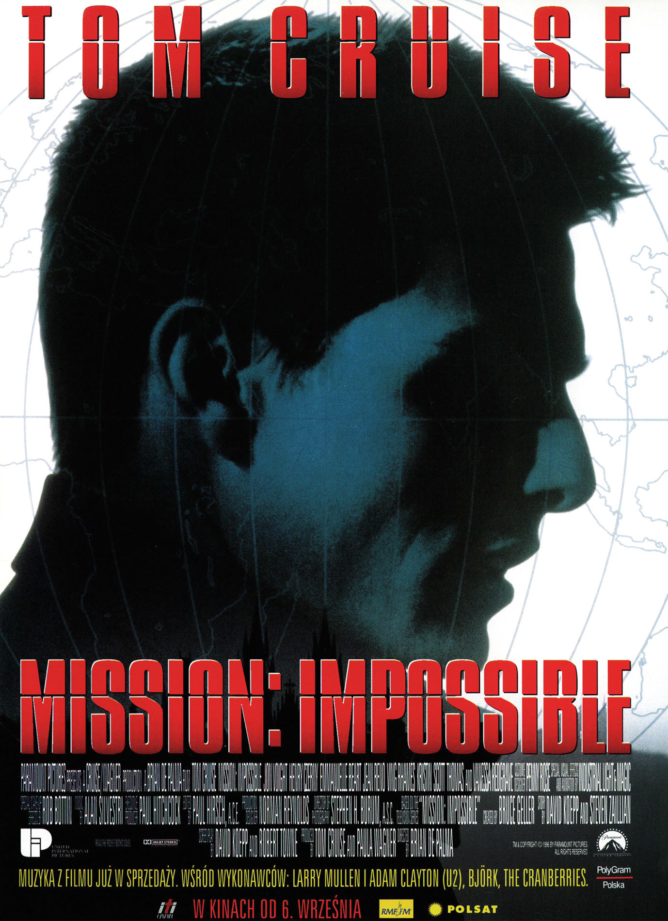 Polski plakat filmu 'Mission: Impossible'