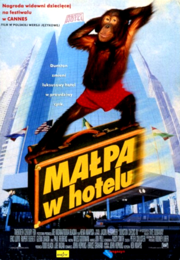 Przód ulotki filmu 'Małpa W Hotelu'