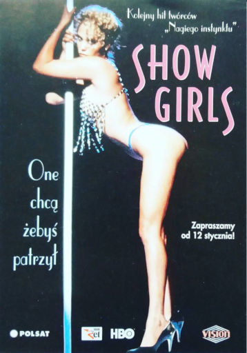 Przód ulotki filmu 'Showgirls'