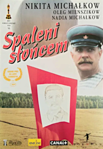 Przód ulotki filmu 'Spaleni Słońcem'