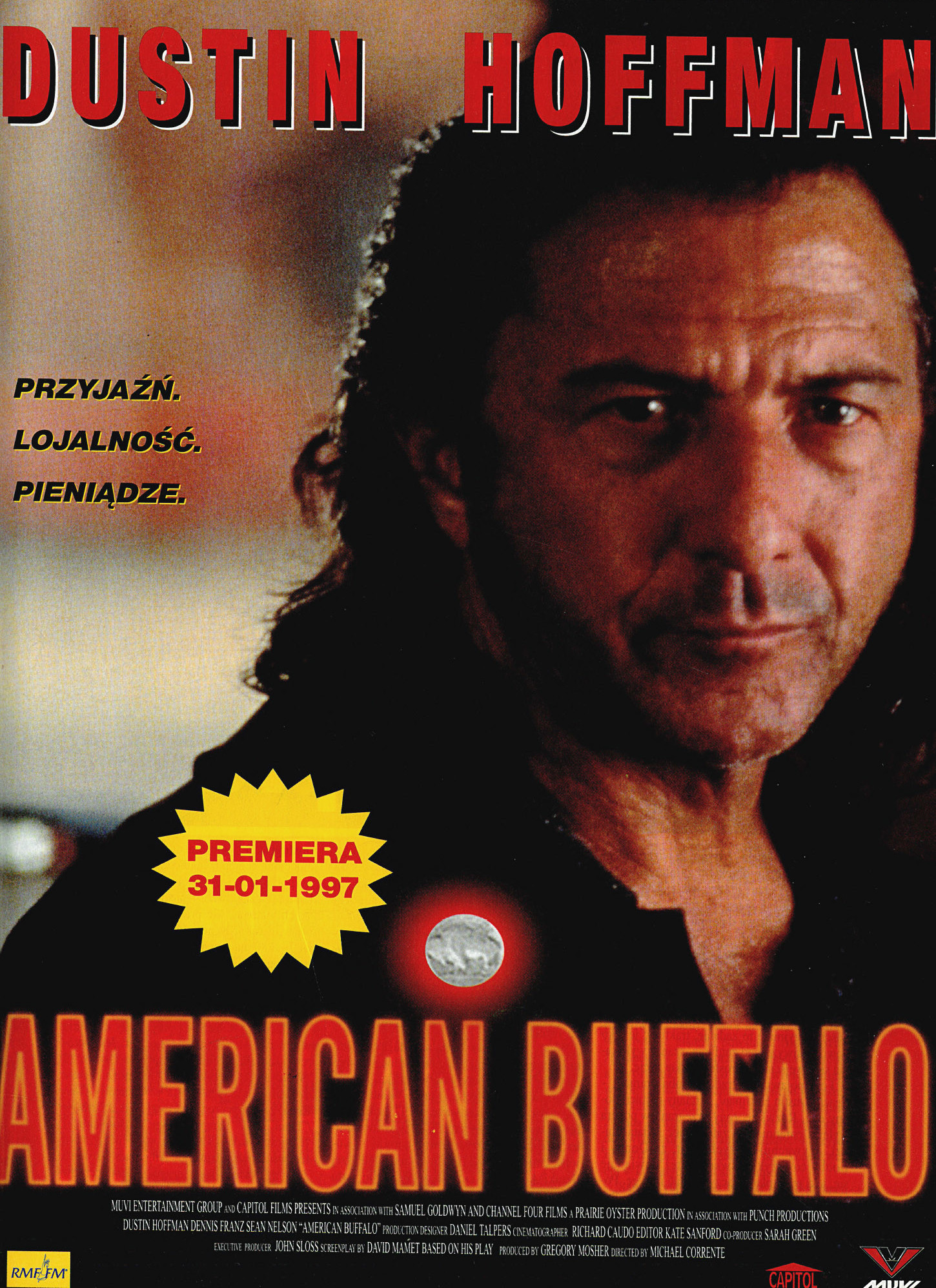 Polski plakat filmu 'American Buffalo'