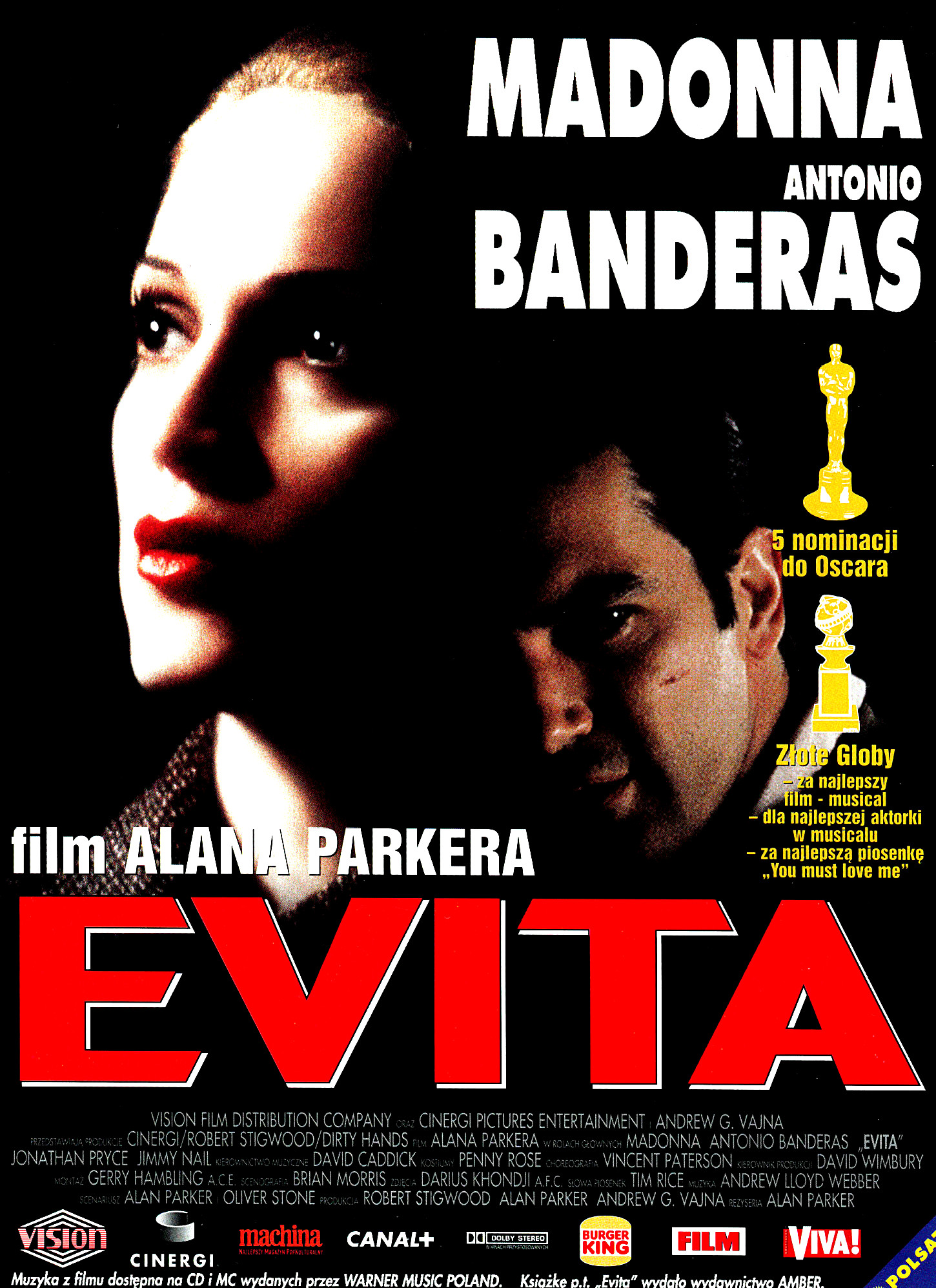 Polski plakat filmu 'Evita'