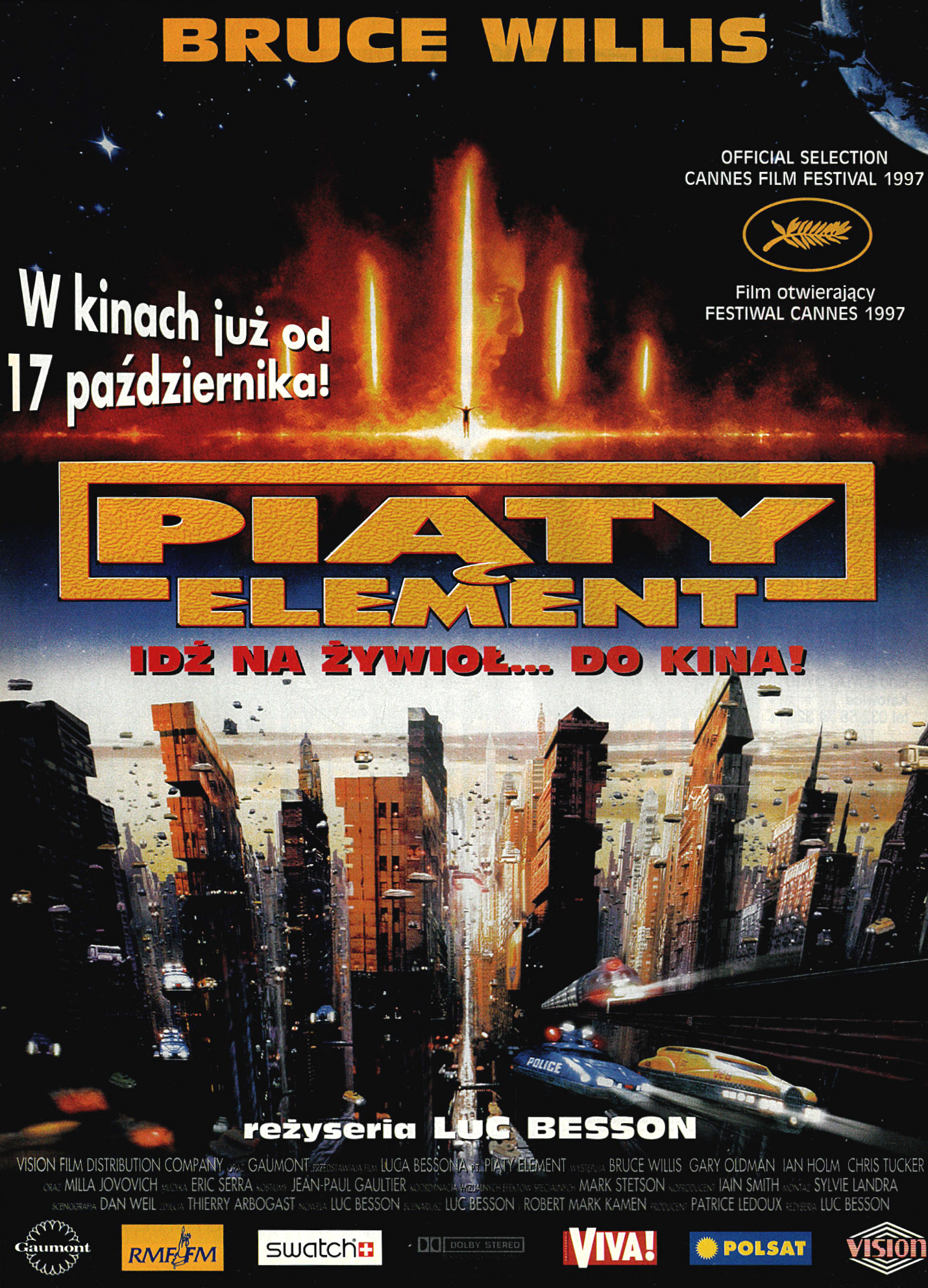 Polski plakat filmu 'Piąty Element'