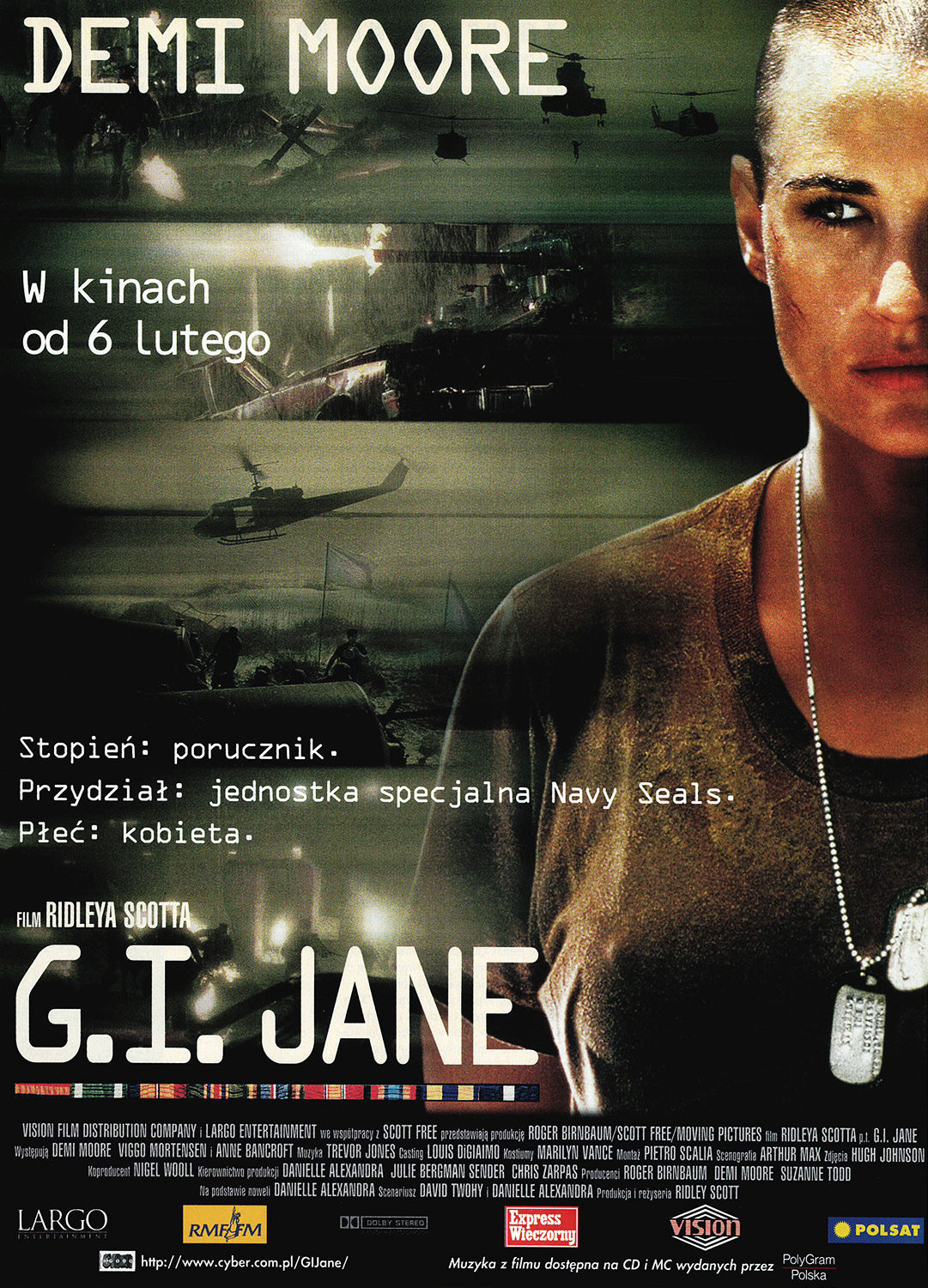 Polski plakat filmu 'G.I. Jane'