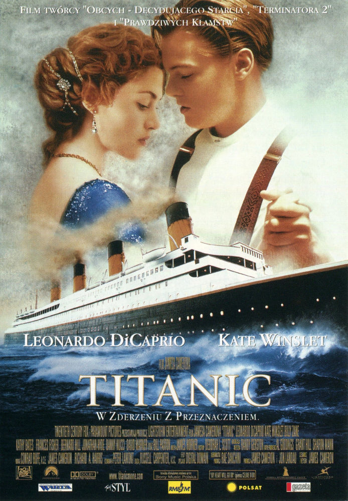 Polski plakat filmu 'Titanic'