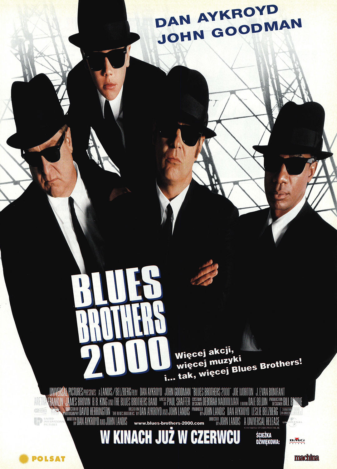 Polski plakat filmu 'Blues Brothers 2000'