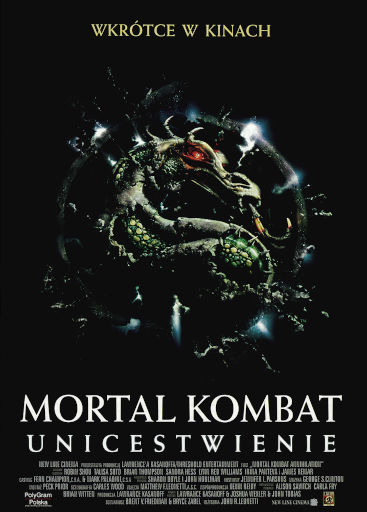 Polski plakat filmu 'Mortal Kombat 2: Unicestwienie'