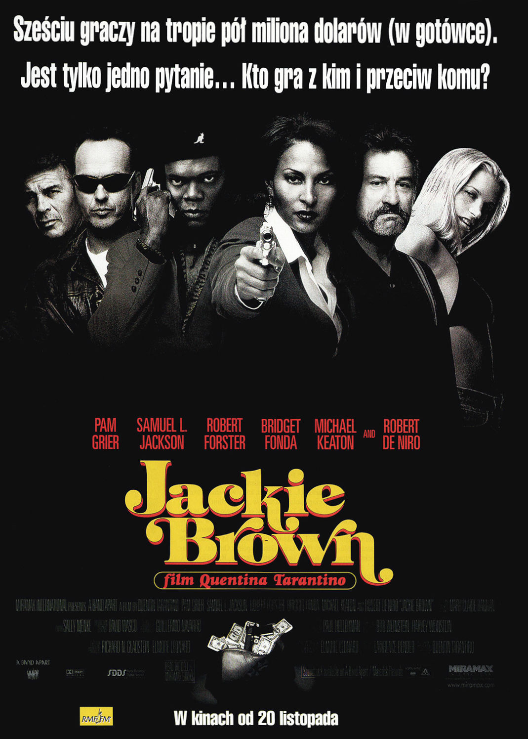 Polski plakat filmu 'Jackie Brown'
