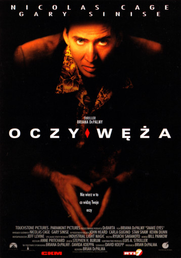 Przód ulotki filmu 'Oczy Węża'