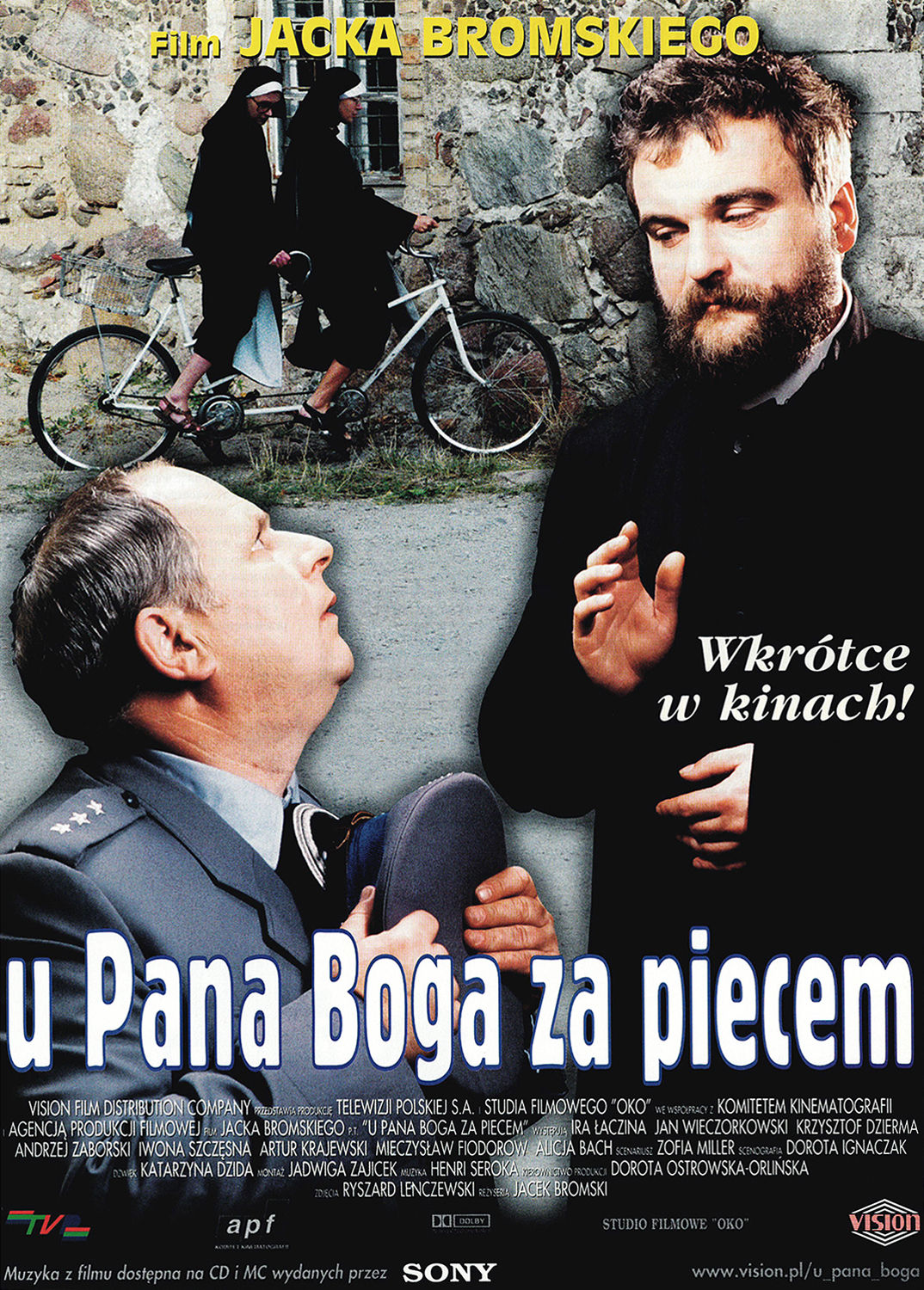 Polski plakat filmu 'U Pana Boga Za Piecem'