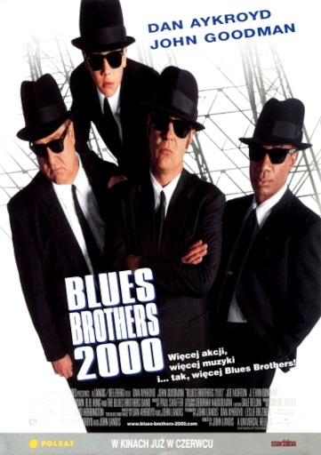 Przód ulotki filmu 'Blues Brothers 2000'