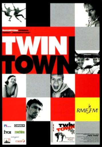 Przód ulotki filmu 'Twin Town'