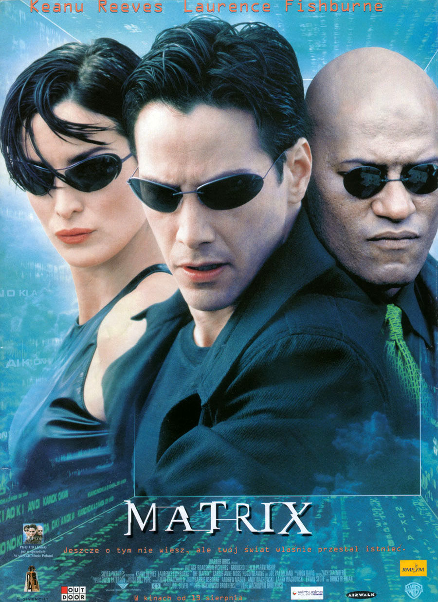 Polski plakat filmu 'Matrix'