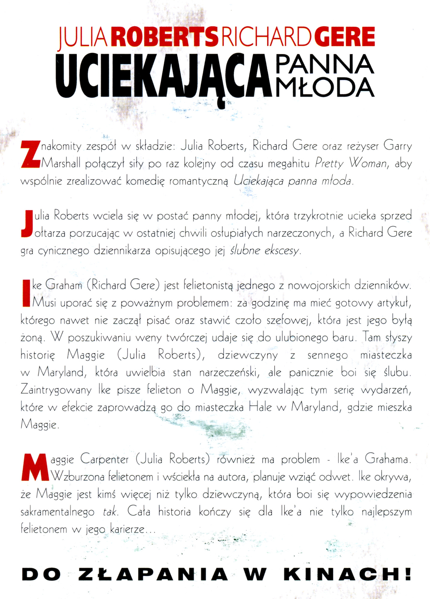 Ulotka filmu ''