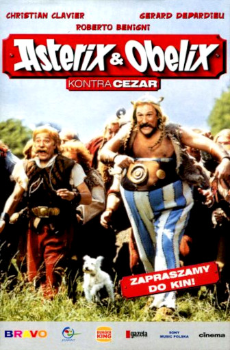 Przód ulotki filmu 'Asterix i Obelix Kontra Cezar'