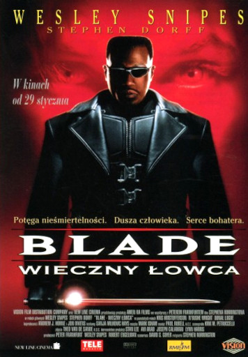 Przód ulotki filmu 'Blade - Wieczny Łowca'
