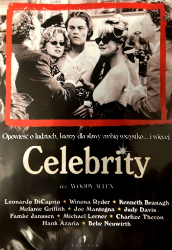 Przód ulotki filmu 'Celebrity'