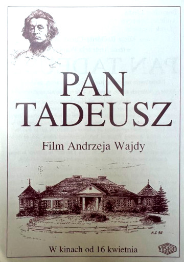 Przód ulotki filmu 'Pan Tadeusz'