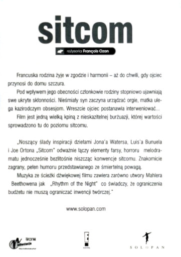 Tył ulotki filmu 'Sitcom'