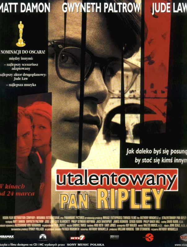 Polski plakat filmu 'Utalentowany Pan Ripley'