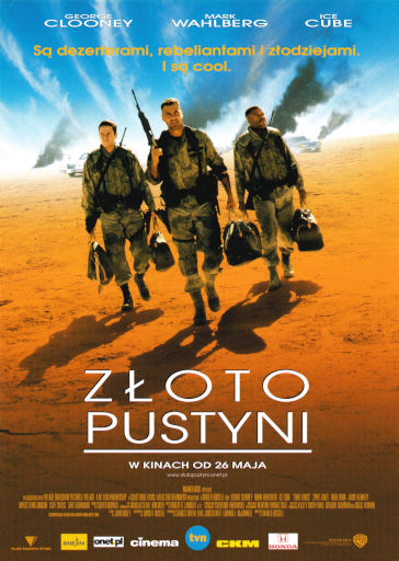Przód ulotki filmu 'Złoto Pustyni'