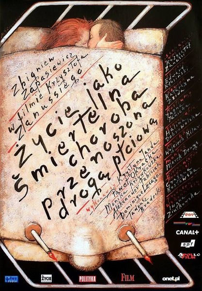 Polski plakat filmu 'Życie Jako Śmiertelna Choroba Przenoszona Drogą Płciową'