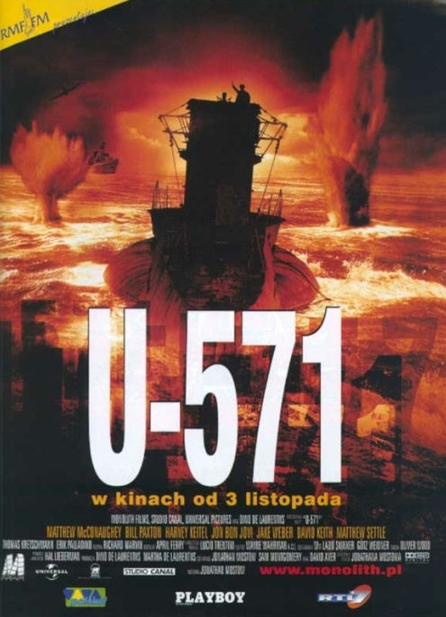 Polski plakat filmu 'U-571'